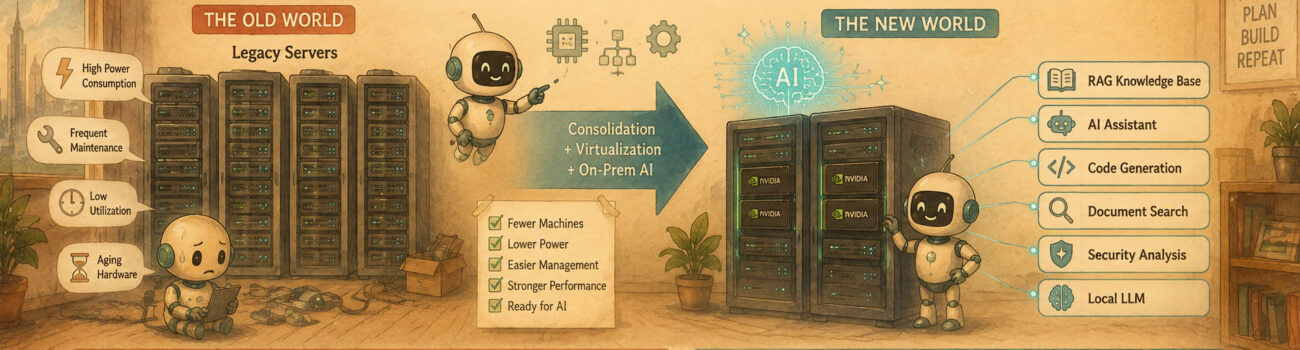 From Ageing Servers to On-Prem AI: A Mid-Sized Rebuild Part 1: Why Virtualisation Comes First